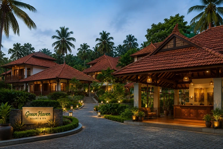 Roofing tiles for resorts and hotels in Kerala