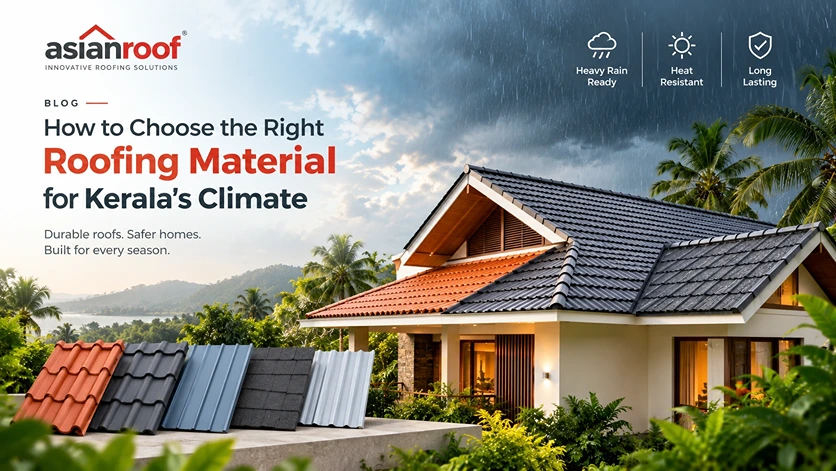 How to choose the right roofing material for Kerala's climate – modern Kerala house roof